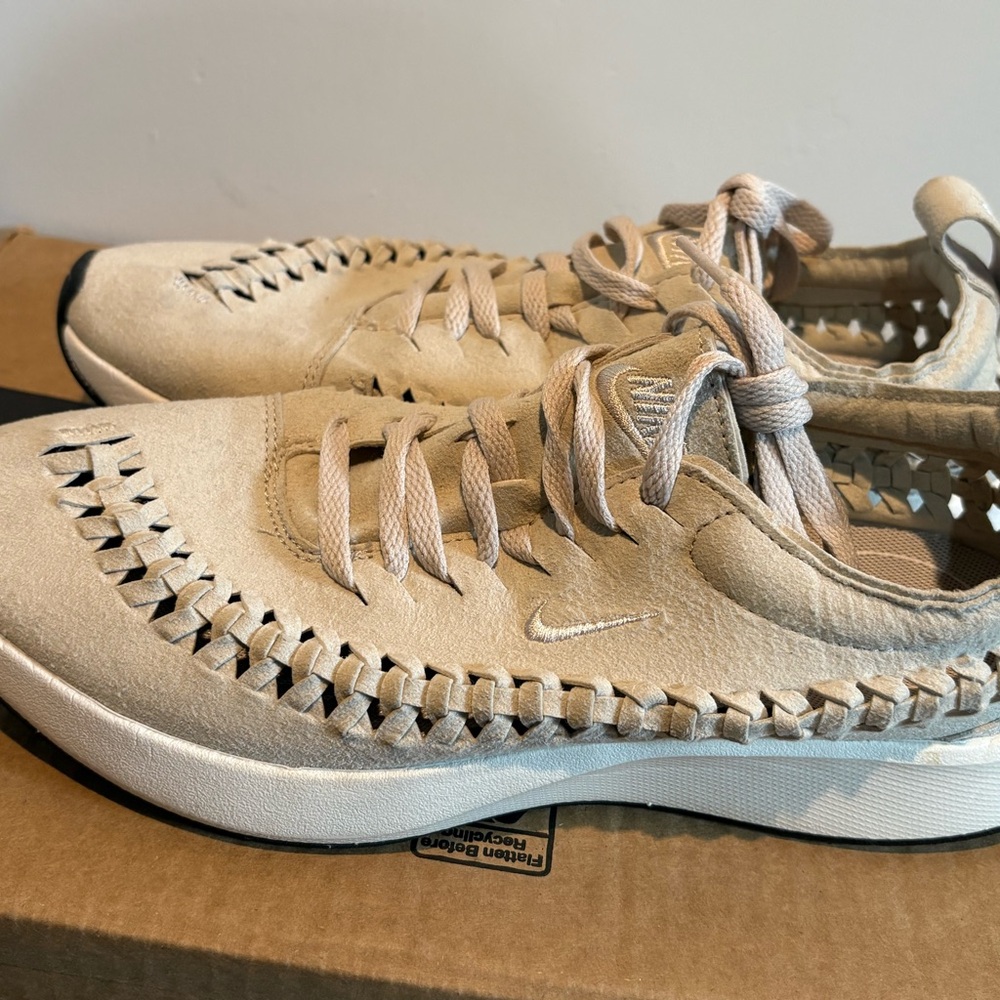 Nike Beige Woven Sneakers
